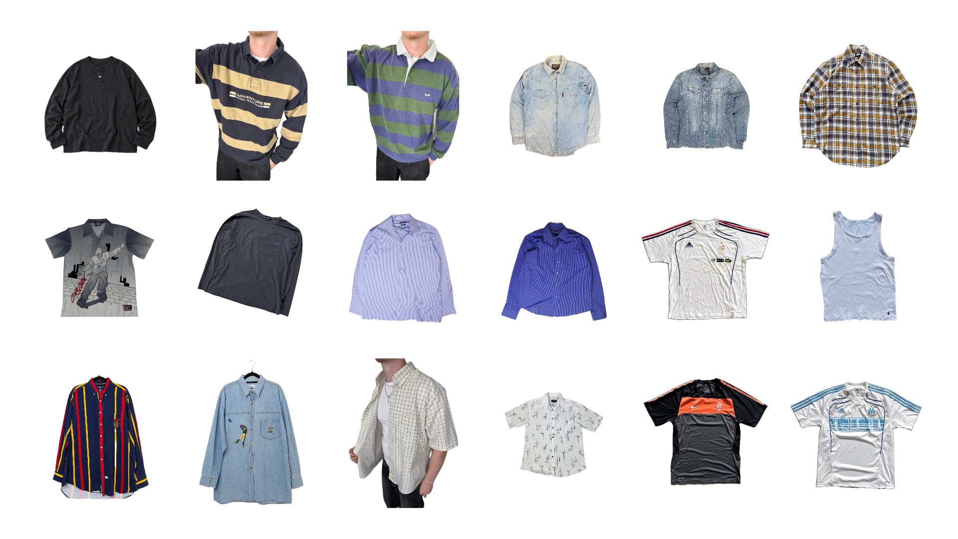 Vintage Shirts: Marken, Styles und 90s Hemden im Überblick